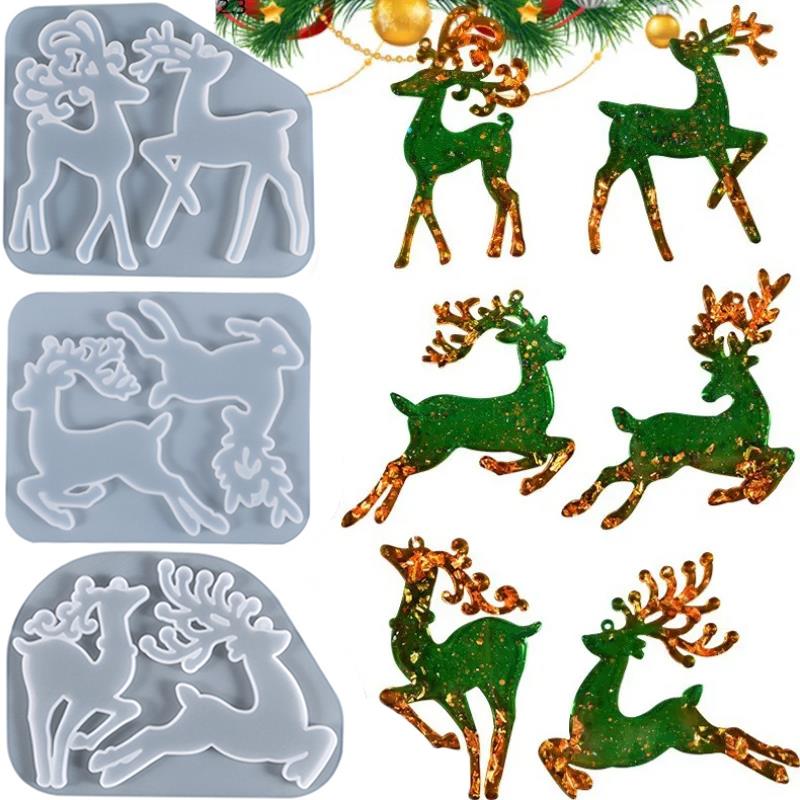 Model Kit Varnish - Christmas Elk Epoxy Resin Mold For