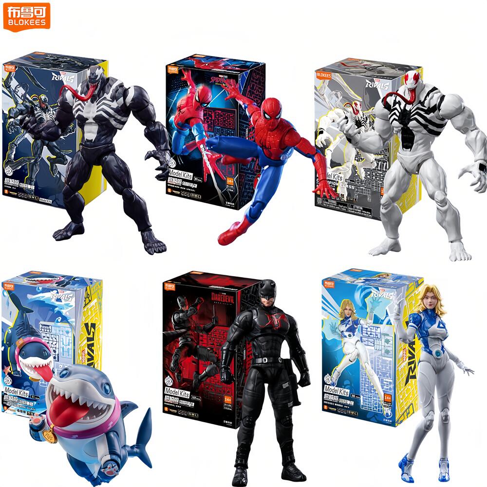 Model Kit Brands - Blokees Spider Man Anti-Venom Daredevil Action
