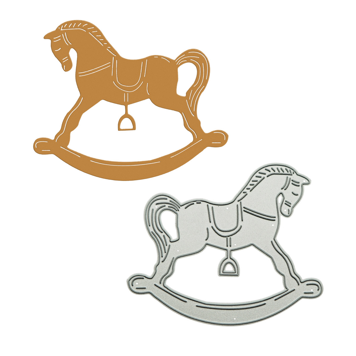 Model Kit Horse - Metal Cutting Dies Scrapbooking Wooden Rocking