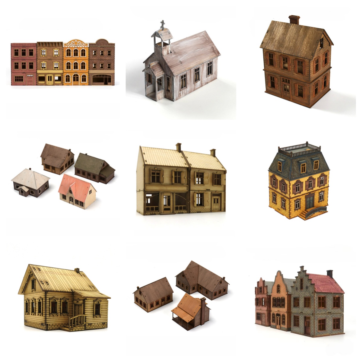 Model Kit Centaur - 1/72 Wooden Assembly House European Architecture