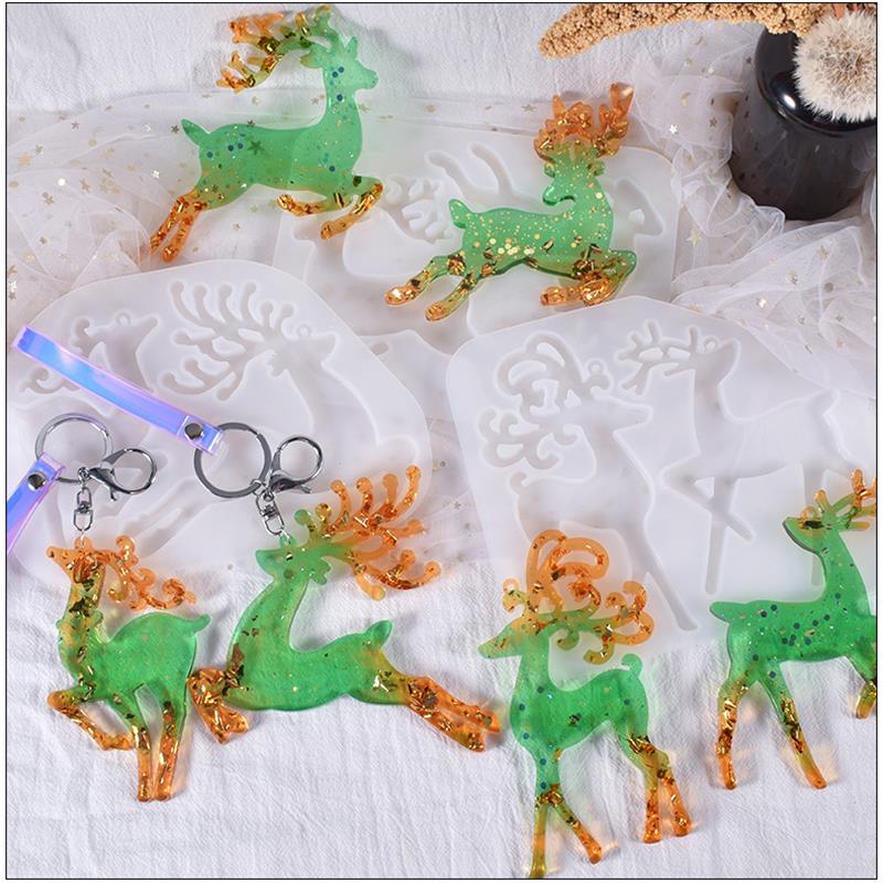 Christmas Elk Epoxy Resin Mold - Model Kit Varnish ulasan dan harga