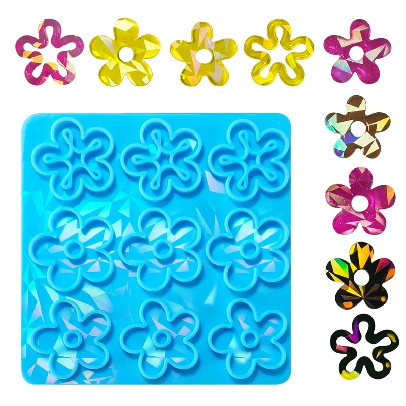 DIY Holographic Flower Pendant - Model Kit Varnish ulasan dan harga
