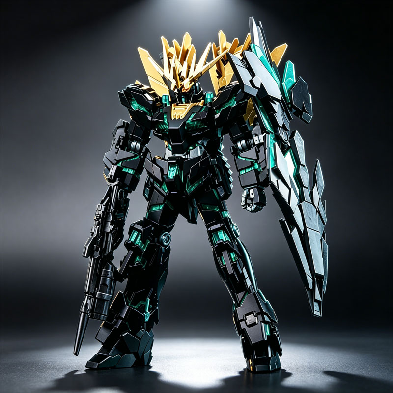 HG 1/144 RX-0 Unicorn Banshee  - Model Kit Barbatos ulasan dan harga