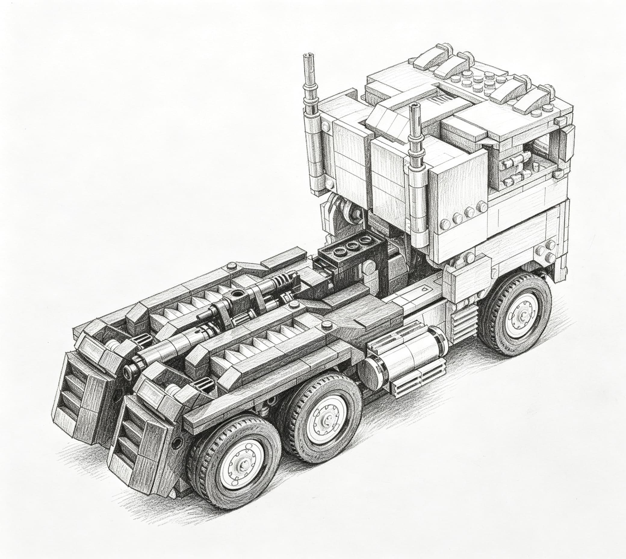 NEW 1:8 Scale 1508PCS Technica - Model Kit Brands ulasan dan harga