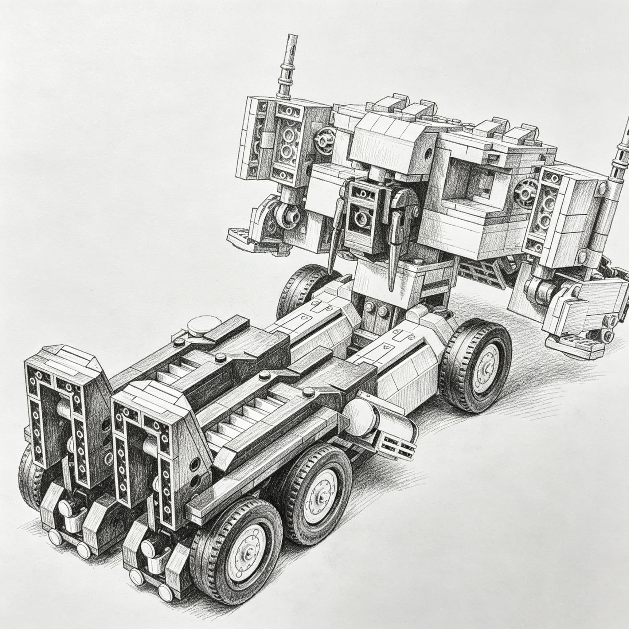 NEW 1:8 Scale 1508PCS Technica - Model Kit Brands ulasan dan harga