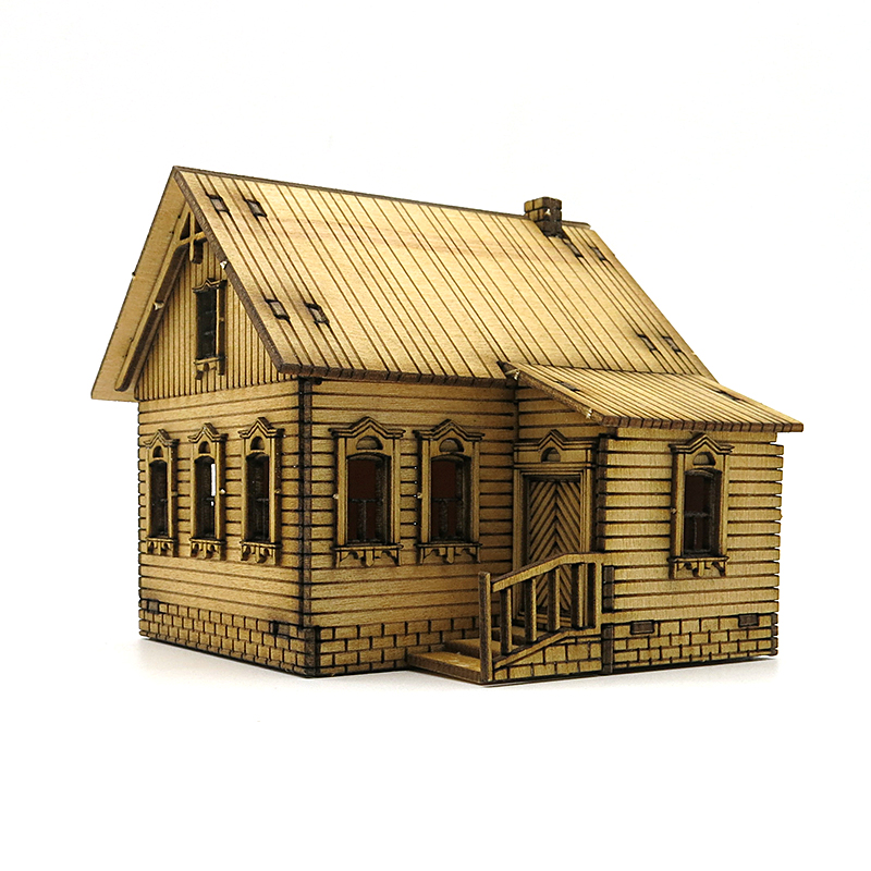 1/72 Wooden Assembly House Eur - Model Kit Centaur ulasan dan harga