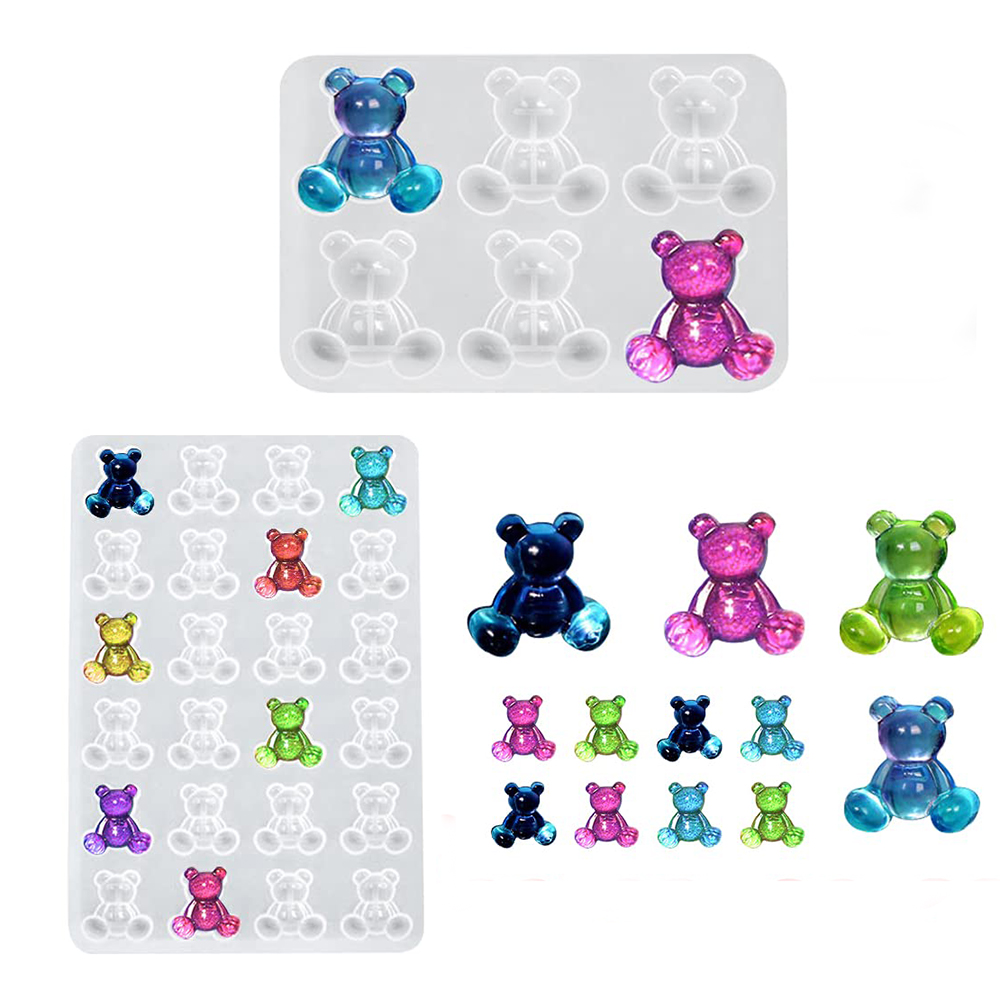 Crystal Bear Resin Silicone Mo - Model Kit Varnish ulasan dan harga