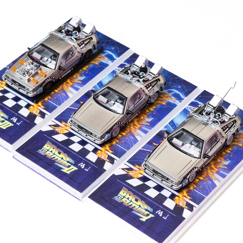 MJ 1:64 back to the future DeL - Model Kit Pg ulasan dan harga